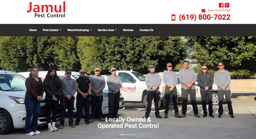 Jamul Pest Control Screenshot